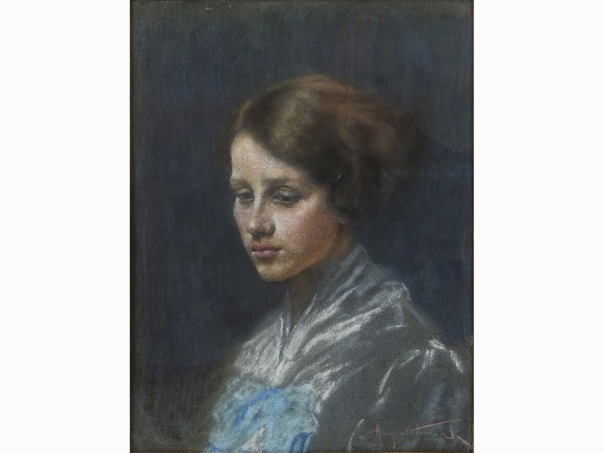 Angiolo Tommasi - Ritratto Femminile