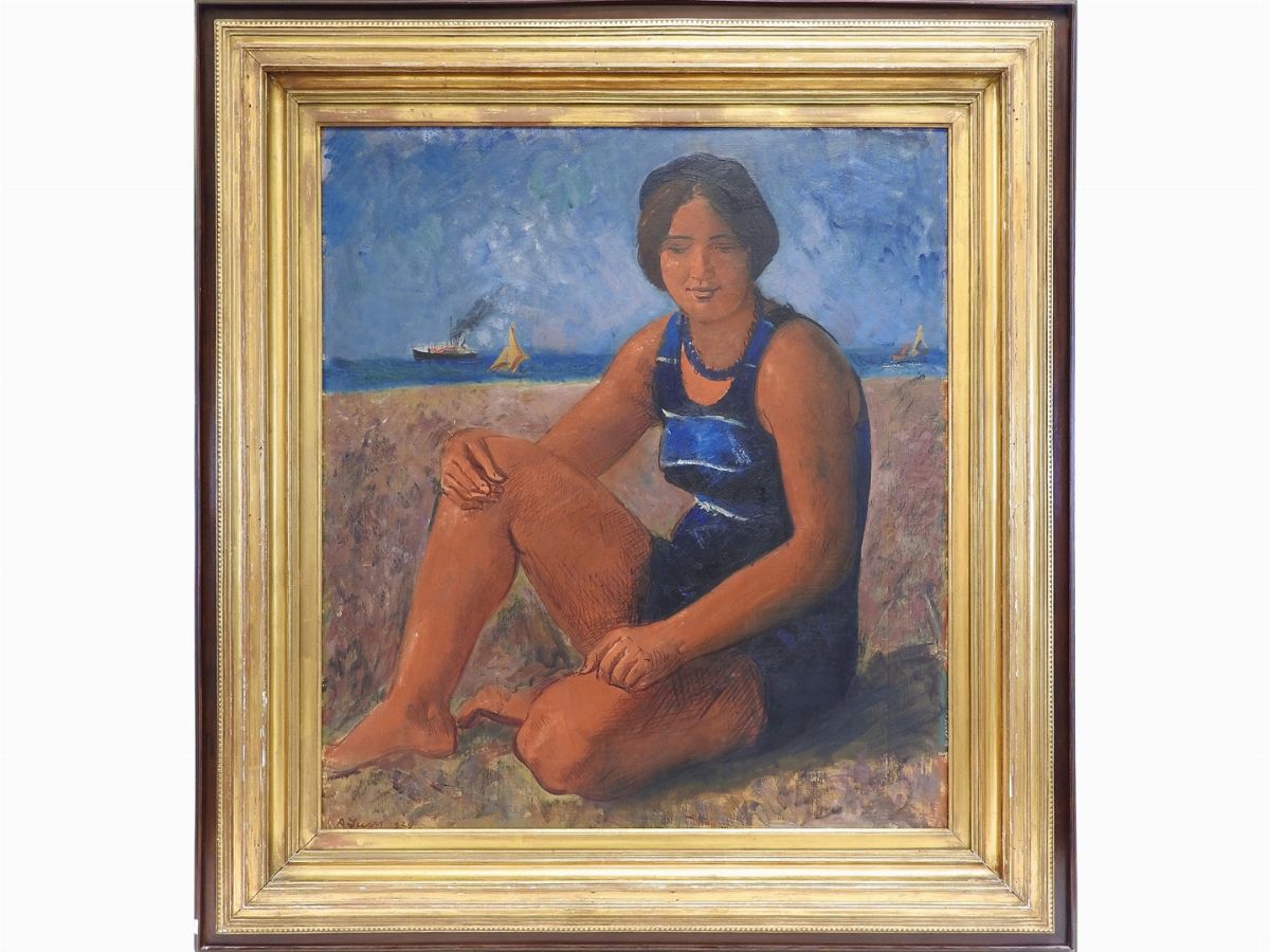Achille Funi - Bagnante 1929