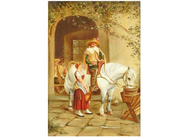 George Kilburne Goodwin - Cavaliere a cavallo con dama