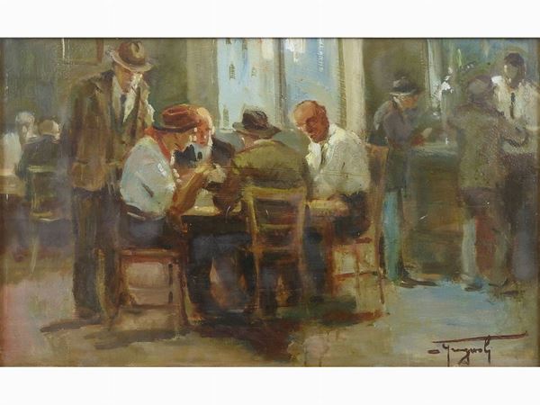 Ovidio Gragnoli - Giocatori al bar