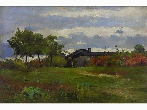 Domenico Rabioglio - Paesaggio campestre 1901