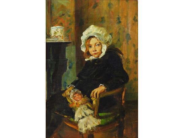 Portrait of a Girl with Doll