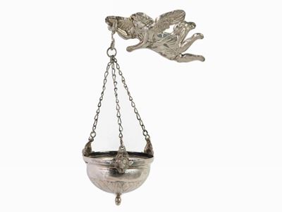 Acquasantiera Pensile in Argento