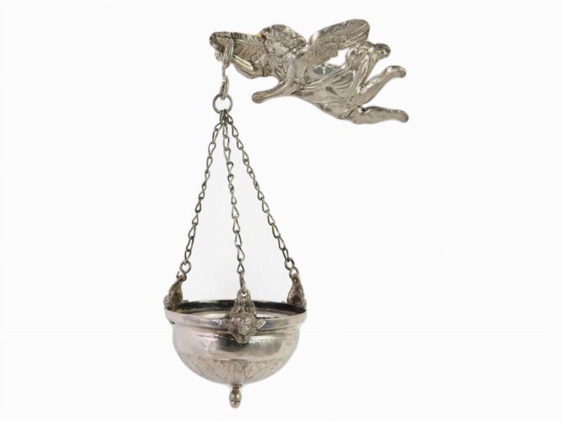 Acquasantiera Pensile in Argento