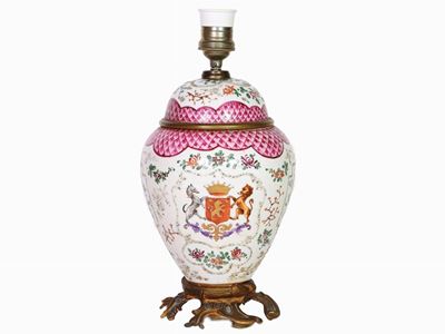 Vaso in Porcellana Policroma