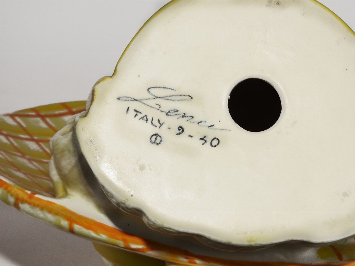 Helen König Scavini - Testa di Donna con Cappello, Lenci, Torino, 1940 Circa