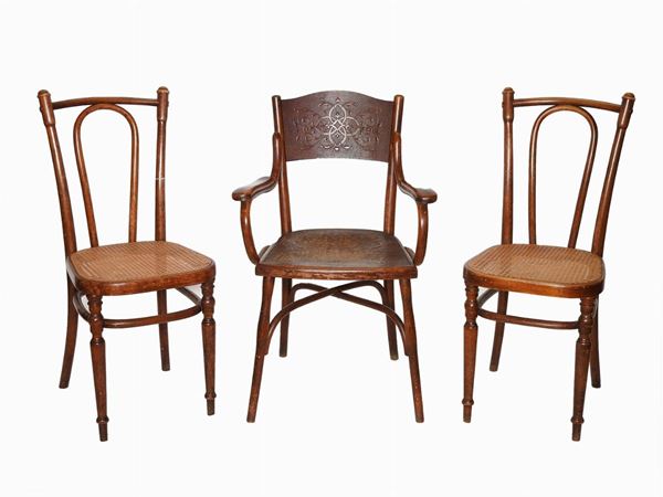 A Pair of Bentwood Chairs  (Austria, Fischel, early 20th Century)  - Auction Forniture and Old Master Paintings - Second session - III - Maison Bibelot - Casa d'Aste Firenze - Milano