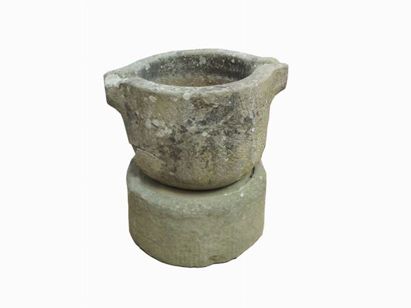 A Large Stone Mortar