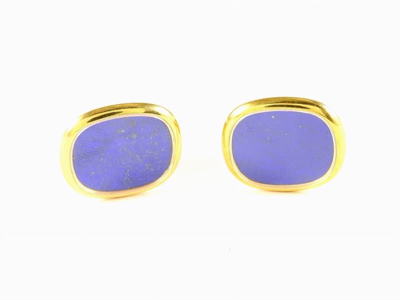 Gemelli Patek Philippe in Oro Giallo e Lapislazzuli