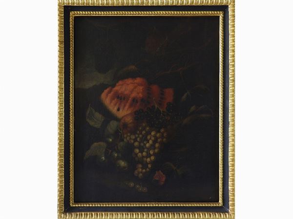 Scuola napoletana del XVIII/XIX secolo - Nature morte con frutta