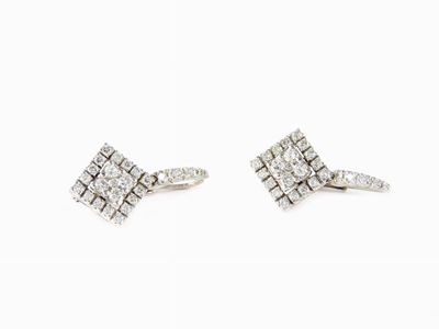 Orecchini in Oro Bianco e Diamanti