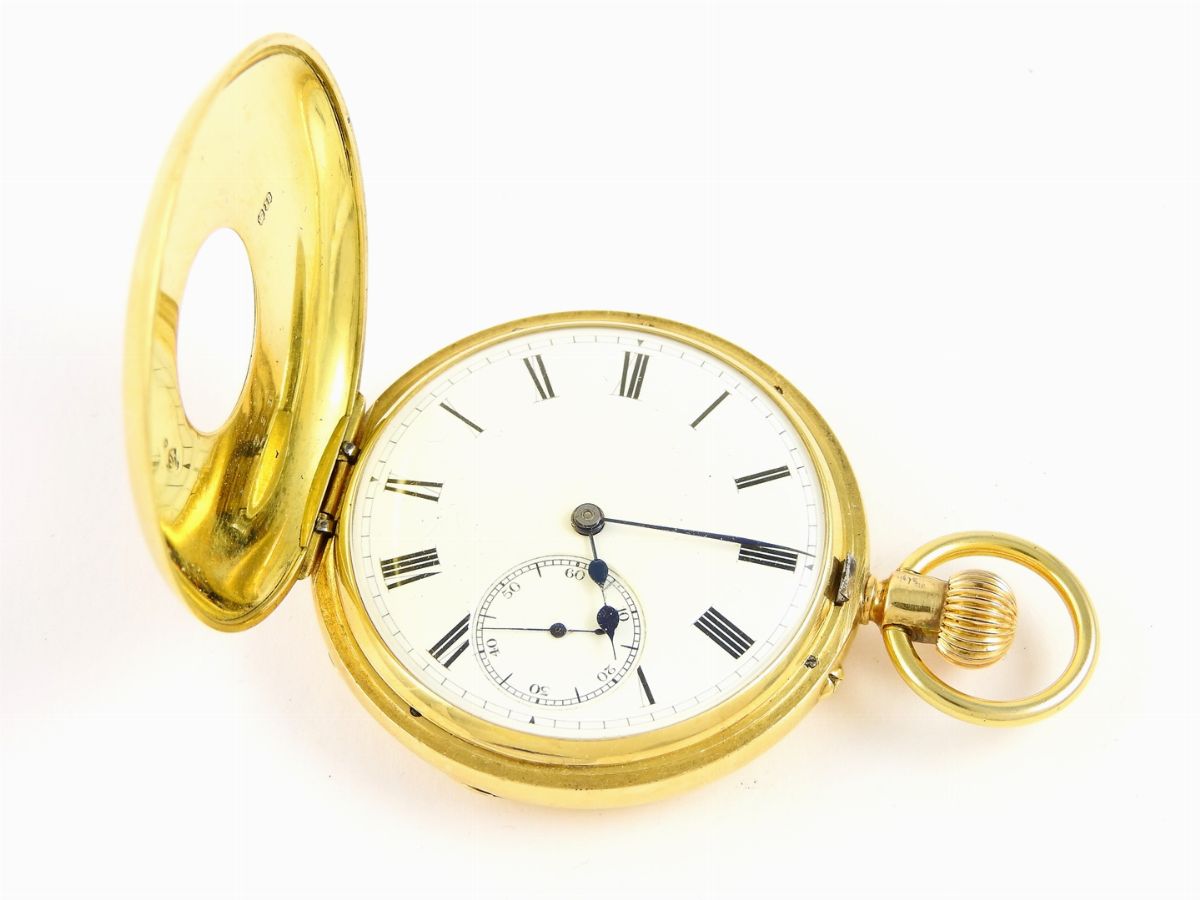 Orologio da Tasca Jr Demi-savonnette in Oro Giallo