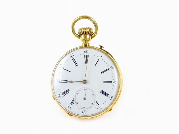 Yellow gold pocket watch  (Genève, Switzerland, about 1870)  - Auction Jewels and Watches - First Session - I - Maison Bibelot - Casa d'Aste Firenze - Milano