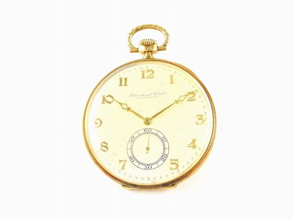 IWC 14kt yellow gold pocket watch  (Schaffausen, Switzerland, Sixties)  - Auction Jewels and Watches - First Session - I - Maison Bibelot - Casa d'Aste Firenze - Milano
