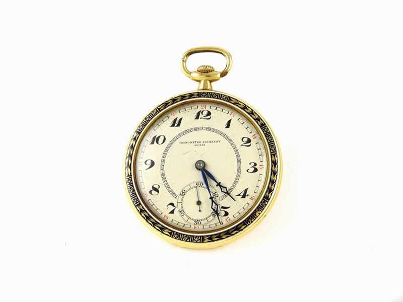 Orologio da Tasca Escasany in Oro Giallo