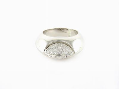 Anello in Oro Bianco e Diamanti