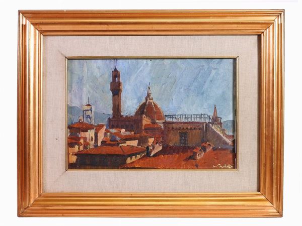 Giulio Salti : View of Florence  ((1899-1984))  - Auction Modern and Contemporary Art / Design - I - Maison Bibelot - Casa d'Aste Firenze - Milano