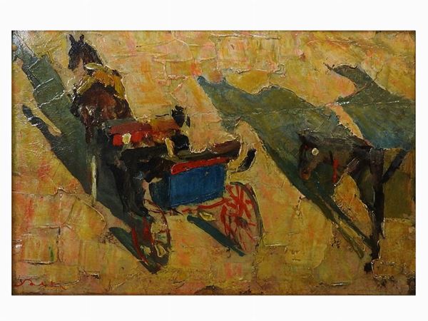 Giulio Salti - Carrozze al sole Anni Cinquanta