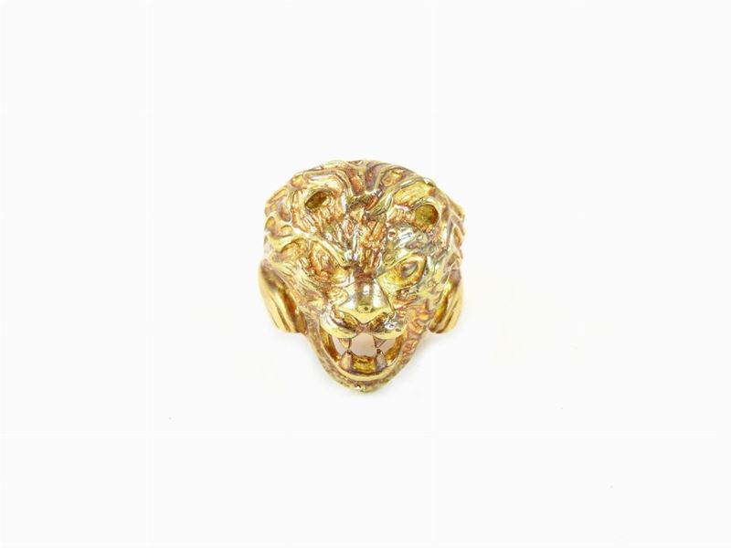 Anello Animalier in Oro Giallo