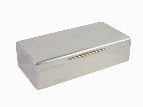 A Silver Cigar Box  (Goldsmiths & Silversmiths Co. Ltd, London, 1903)  - Auction Furniture and Old Master Paintings - First Session - II - Maison Bibelot - Casa d'Aste Firenze - Milano