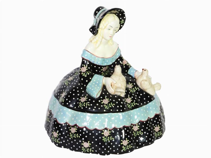 Dama con Colombe Lenci