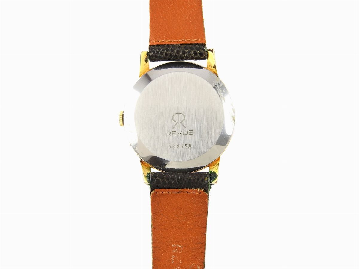 Orologio da Polso per Uomo Revue in Acciaio Laminato Oro