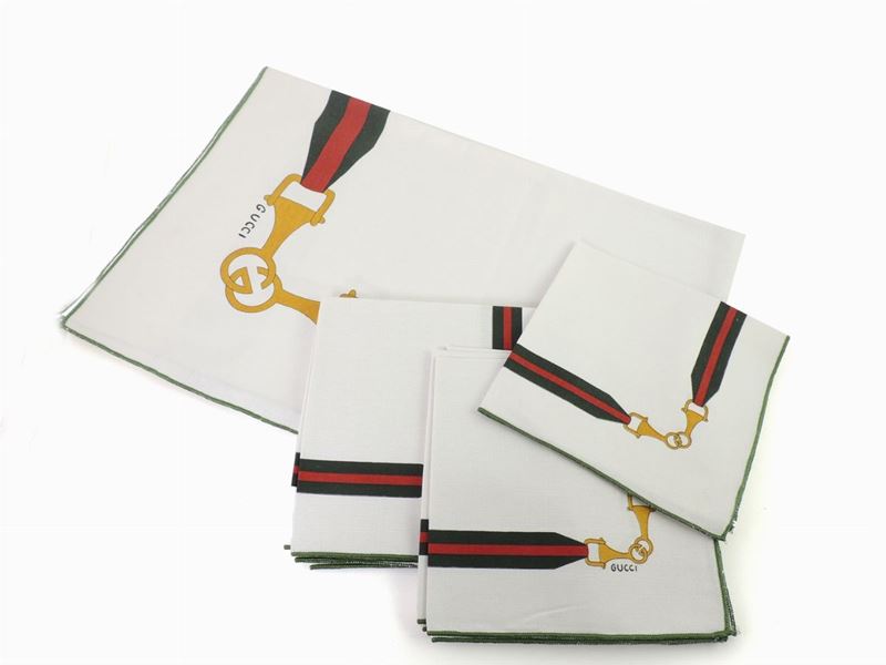 Lotto di Biancheria in Cotone, Gucci