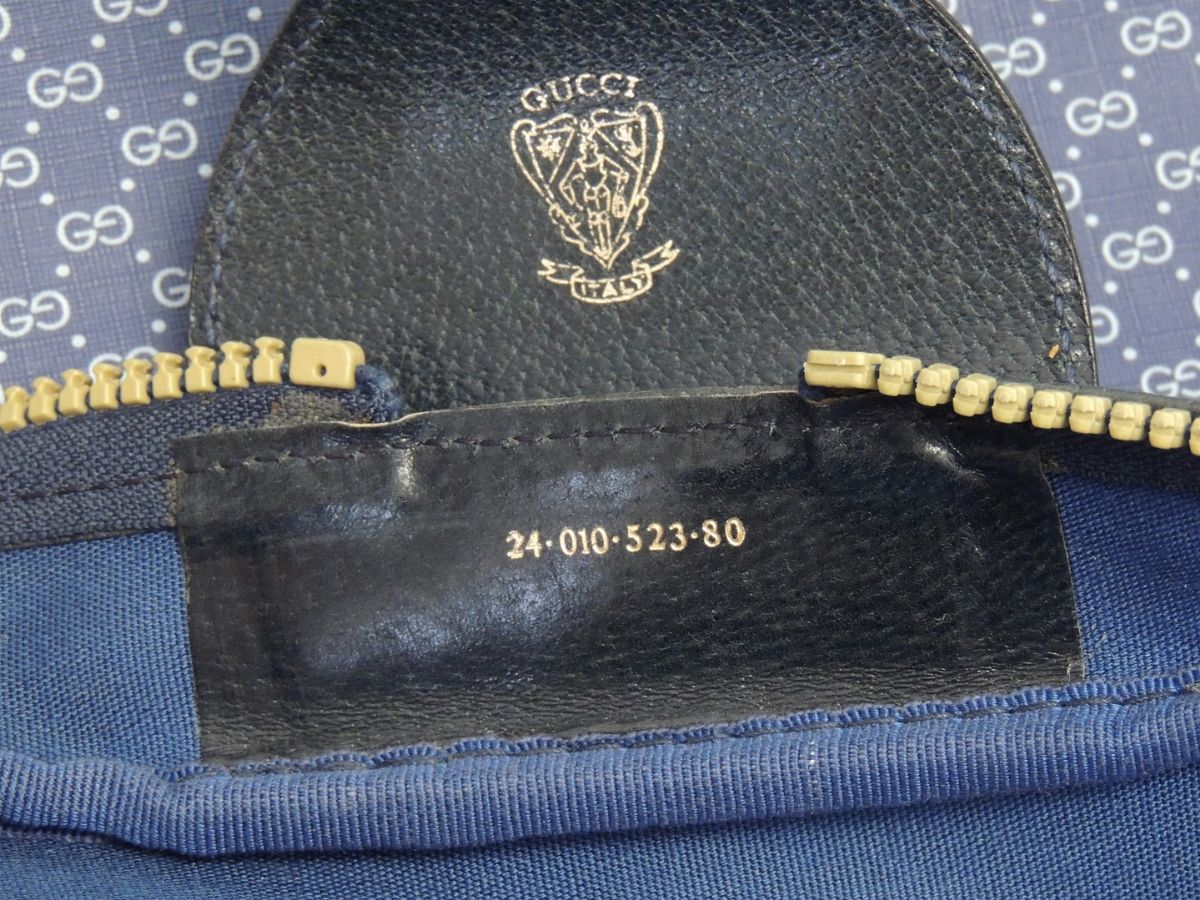 Valigia in Tela Monogram Blu, Gucci