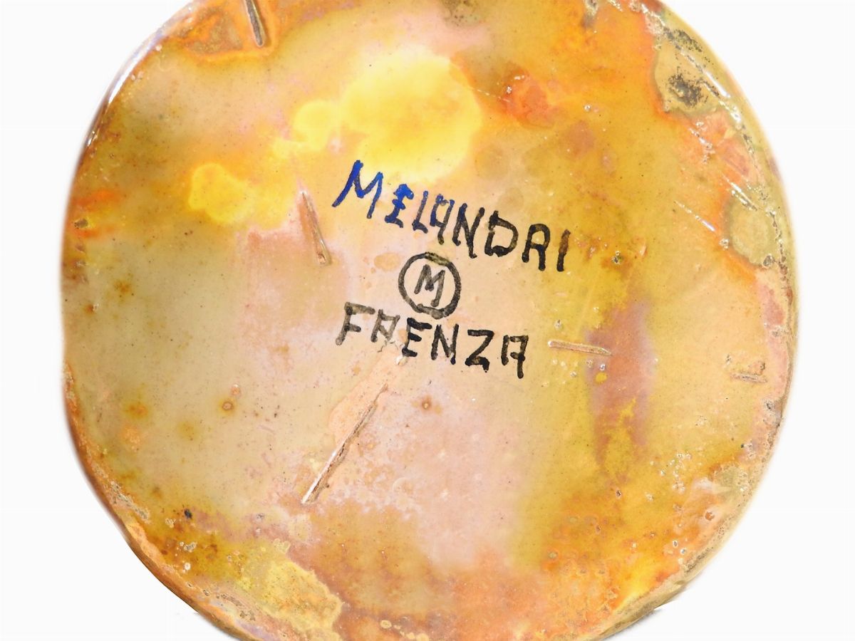 Pietro Melandri - Vaso in Terracotta Smaltata a Lustro, Anni Quaranta