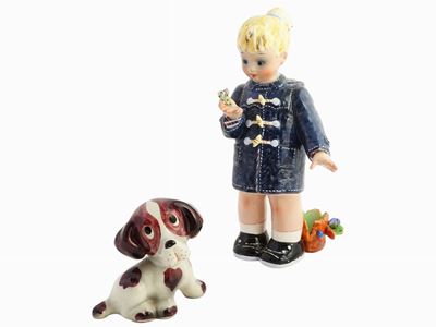 Bambina con Montgomery Blu