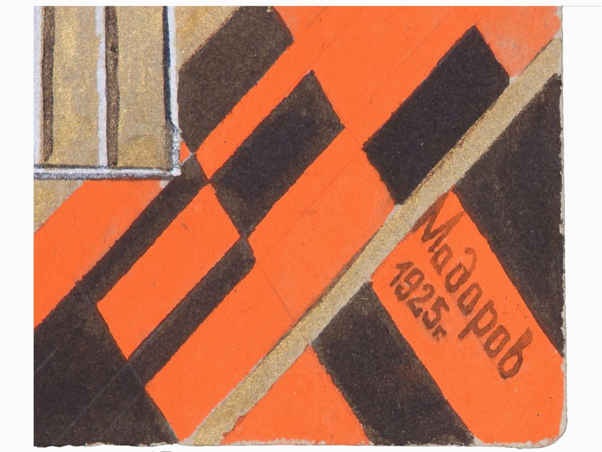 F.a. Modorov (XX Secolo) - Studio per Manifesto Sovietico 1925