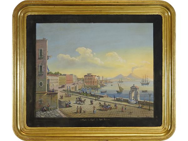 View of Naples from Santa Lucia