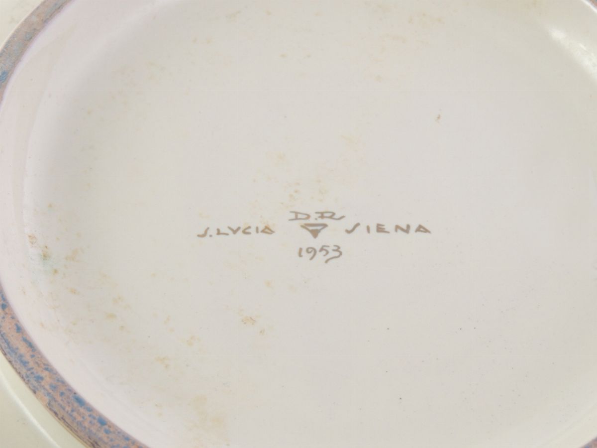 Centrotavola in Ceramica Policroma