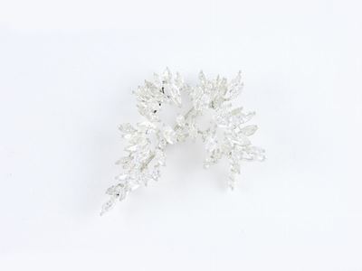 Spilla in Oro Bianco e Diamanti