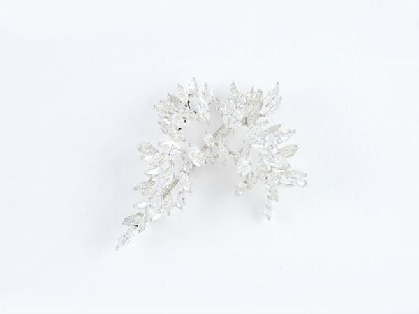 White gold and diamonds brooch  (Sixties)  - Auction Jewels and Watches - First Session - I - Maison Bibelot - Casa d'Aste Firenze - Milano