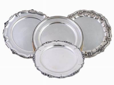 Quattro Piatti in Argento