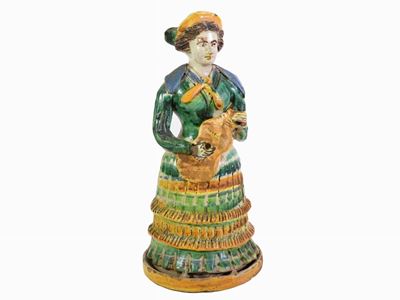 Figura in Terracotta Smaltata