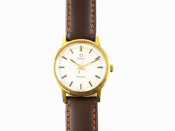 Omega yellow gold laminated steel gentlemen wristwatch  (Switzerland, Seventies)  - Auction Jewels and Watches - First Session - I - Maison Bibelot - Casa d'Aste Firenze - Milano