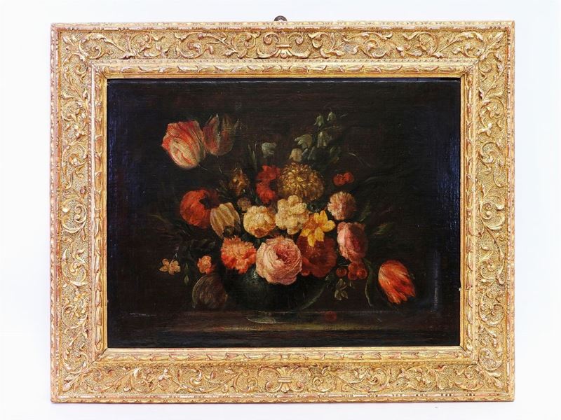 Seguace di Abraham Brueghel del XVIII Secolo - Vaso di Fiori