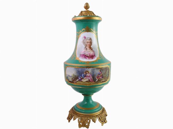 A Painted Porcelain and Gilded Bronze Vase  (France, 19th Century)  - Auction Forniture and Old Master Paintings - Second session - III - Maison Bibelot - Casa d'Aste Firenze - Milano