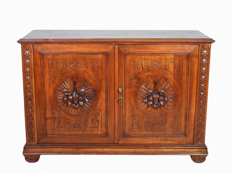 Credenza in Noce e Listra di Noce