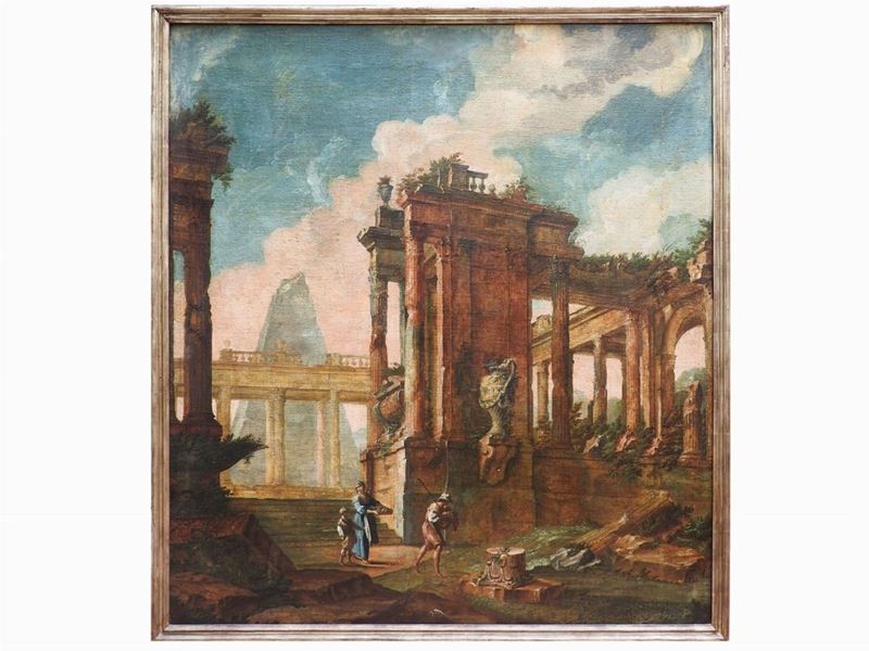 Cerchia di Leonardo Coccorante - Capricci Architettonici