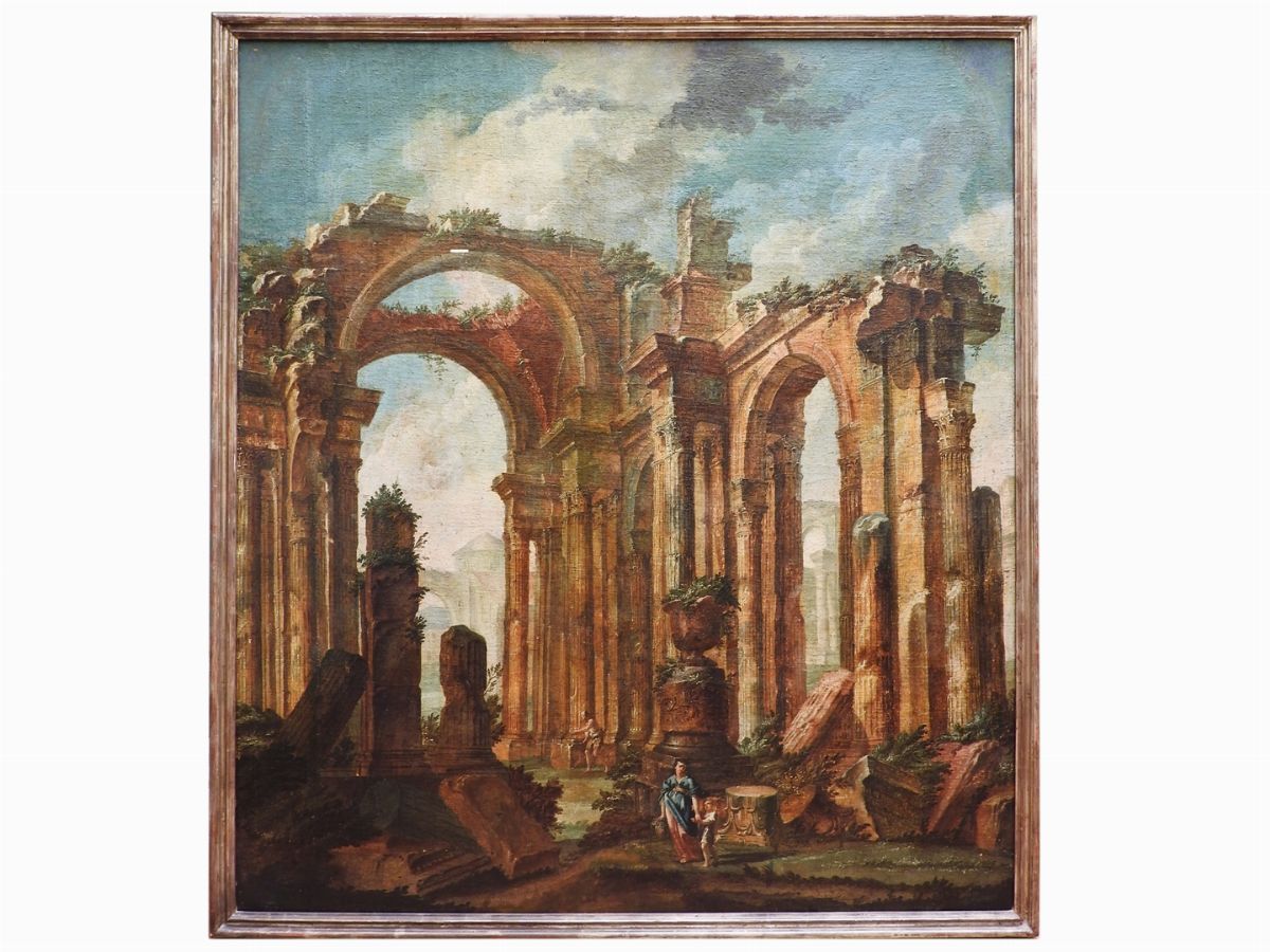 Cerchia di Leonardo Coccorante - Capricci Architettonici