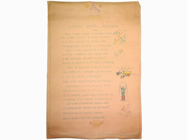 Gi&#242; Ponti - A Paola Ojetti, milanese 1920