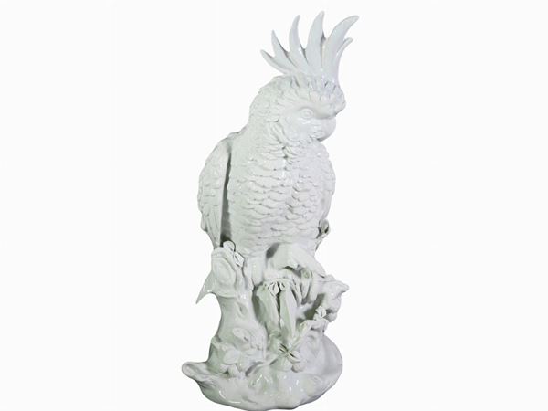 A Capodimonte Porcelain Parrot