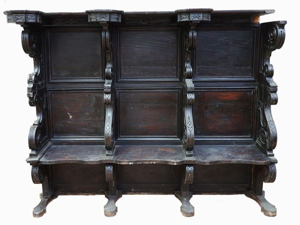 An Ebonized Choir  (17th Century)  - Auction Forniture and Old Master Paintings - Second session - III - Maison Bibelot - Casa d'Aste Firenze - Milano