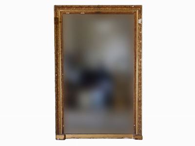 Caminiera in Legno e Pastiglia Dorata