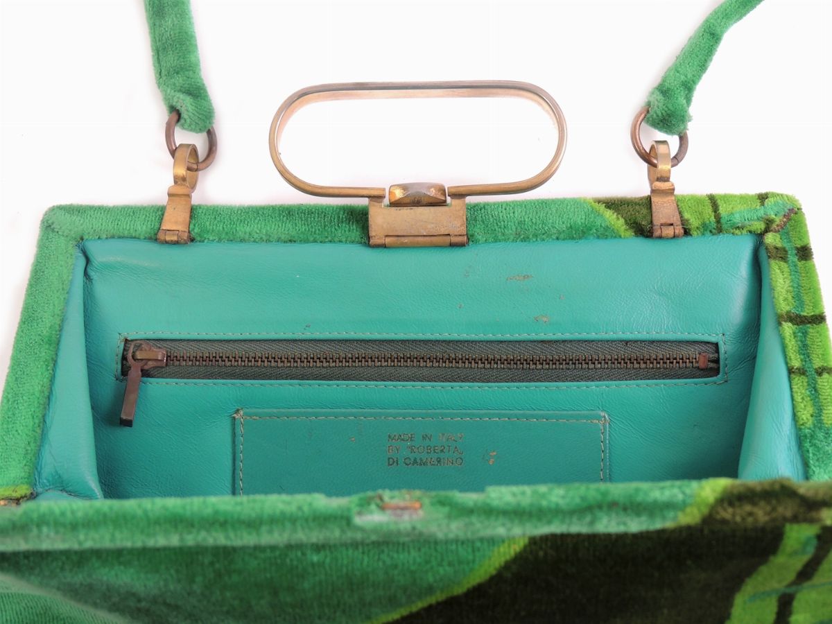 Borsa in Velluto Verde, Roberta di Camerino
