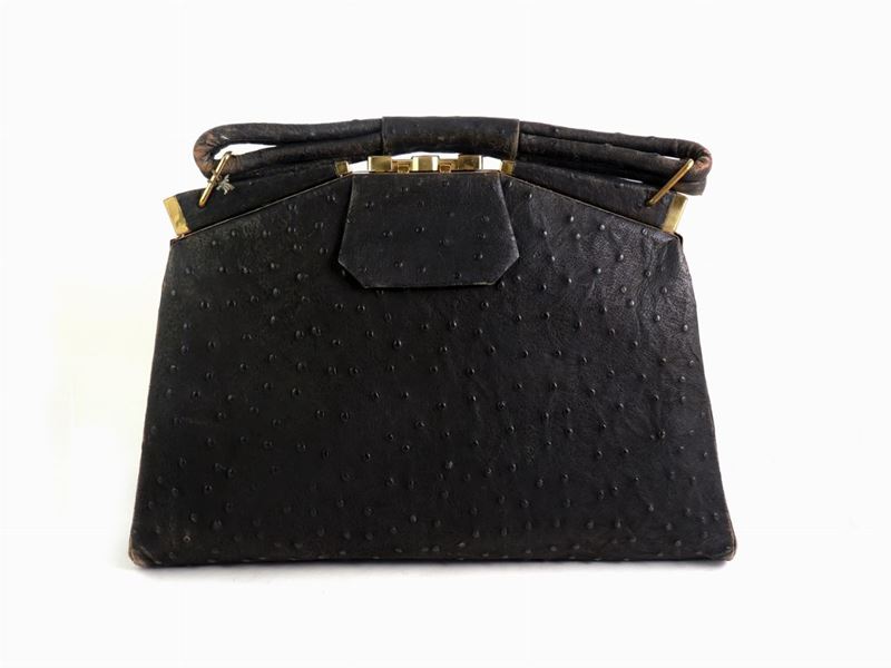 Beauty Case in Pelle di Struzzo