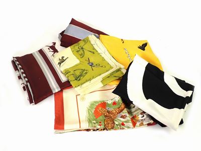 Lotto di Foulard in Seta